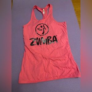 Zumba racerback pink small shirt.